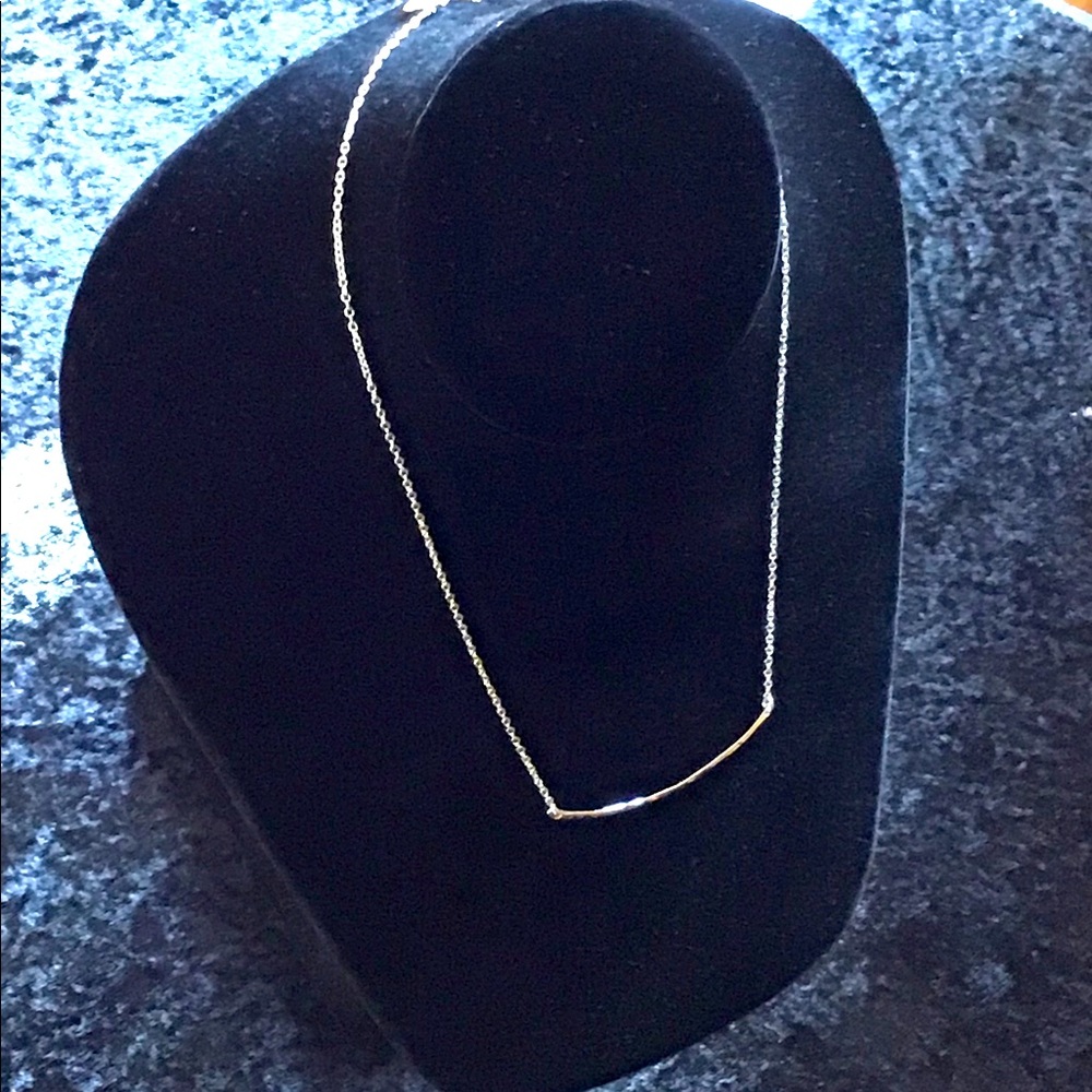 Gorjana Silver Bar Necklace